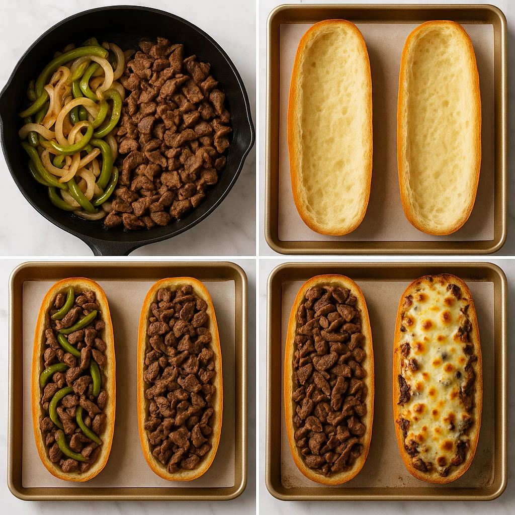 philly-cheesesteak-cheesy-bread-delight-3 Ultimate Philly Cheesesteak Cheesy Bread Delight