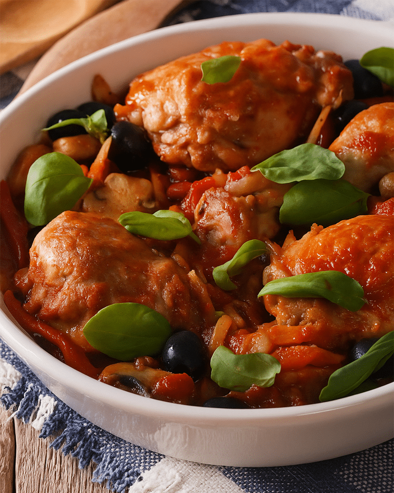 Saisie du Poulet pour les Saveurs Grillées Cuisses de poulet sans peau dorées et prêtes à être retirées de la cocotte avant de cuire les légumes.