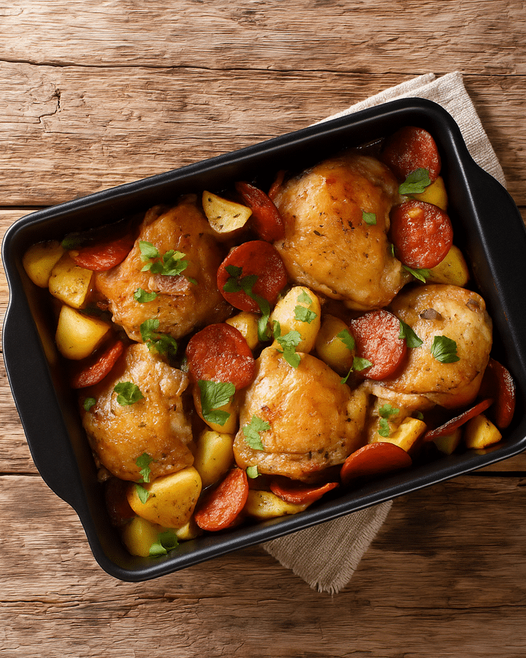 Ajout du Poulet et des Tomates Cerises Le poulet et les tomates cerises ajoutés aux pommes de terre à mi-cuisson dans le panier de l'AirFryer.