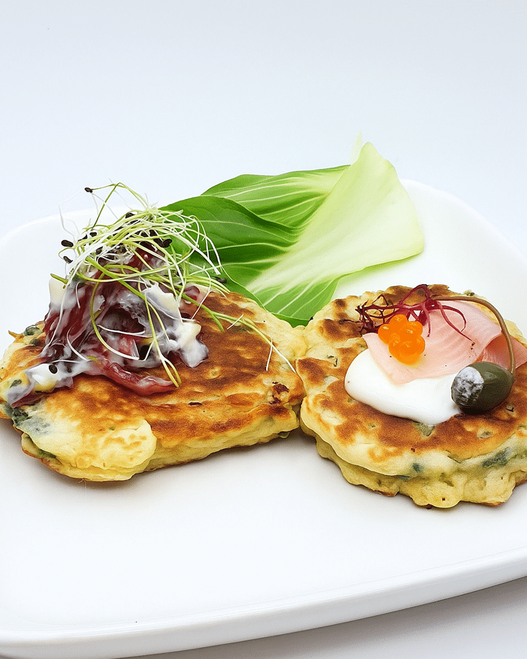 Pancakes de Pak Choï