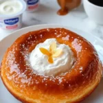 Baba au rhum servi sur une assiette