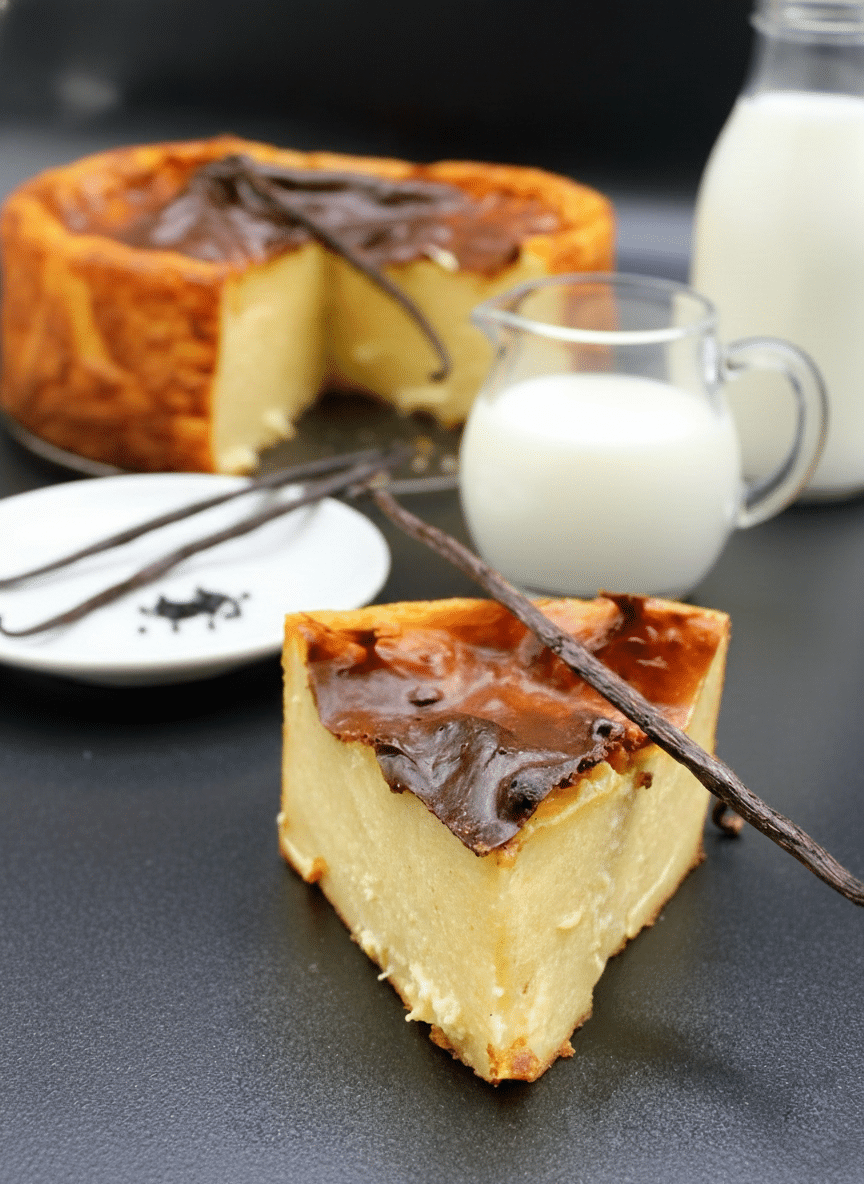 Flan au Lait Concentré Sucré 1 Mélange homogène des œufs, Maïzena et lait concentré sucré avant l'ajout du lait chaud.