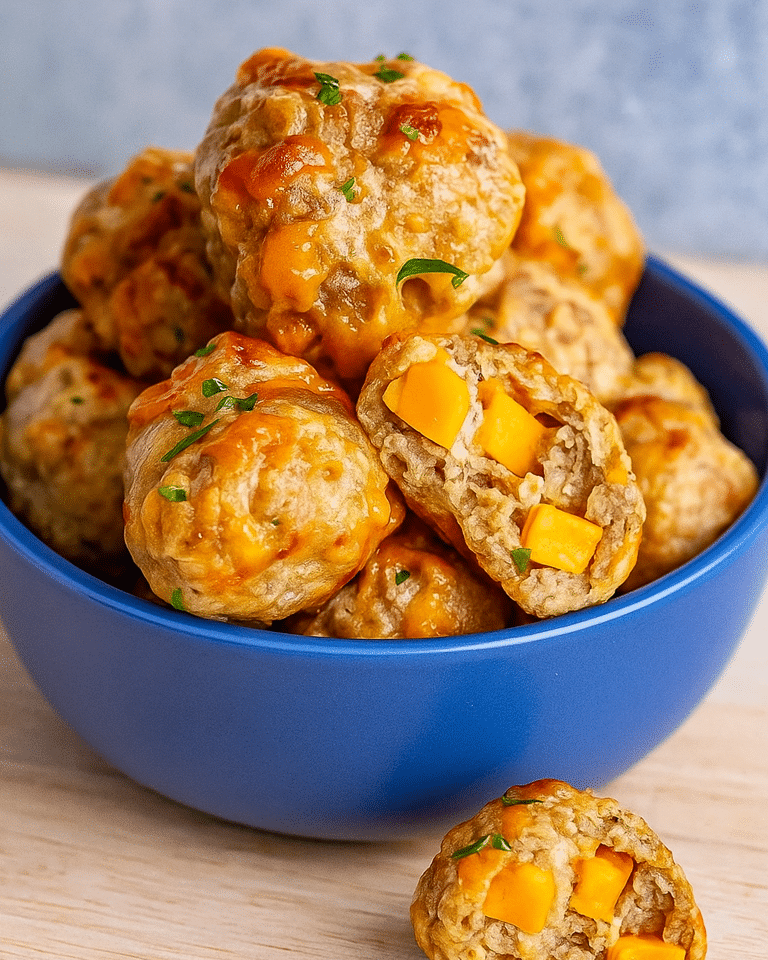 Boulettes de Saucisses au Fromage