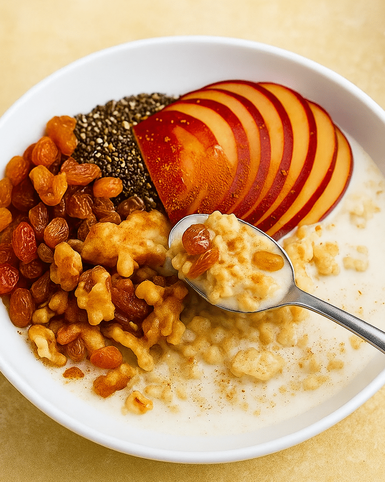 Porridge Pour le Petit Déjeuner Pendant la Nuit