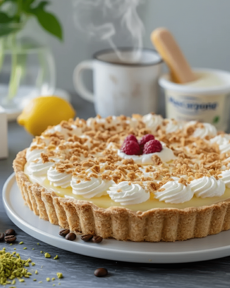 Miettes de biscuits mélangées au beurre fondu, pressées fermement dans un moule à tarte.