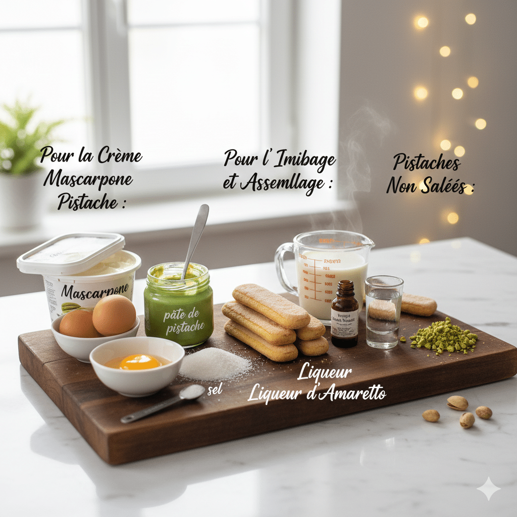 Biscuits à la cuillère trempés rapidement dans un plat de lait vanillé et disposés dans un plat rectangulaire.