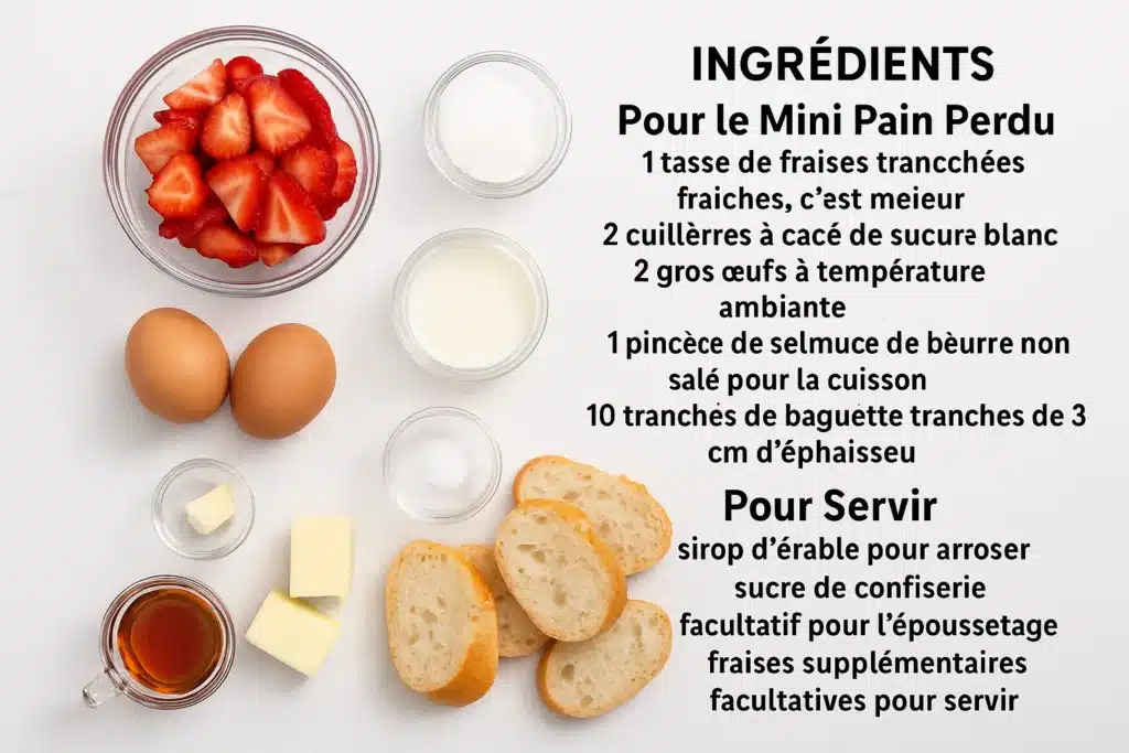 Mini Pain Doré aux Fraises