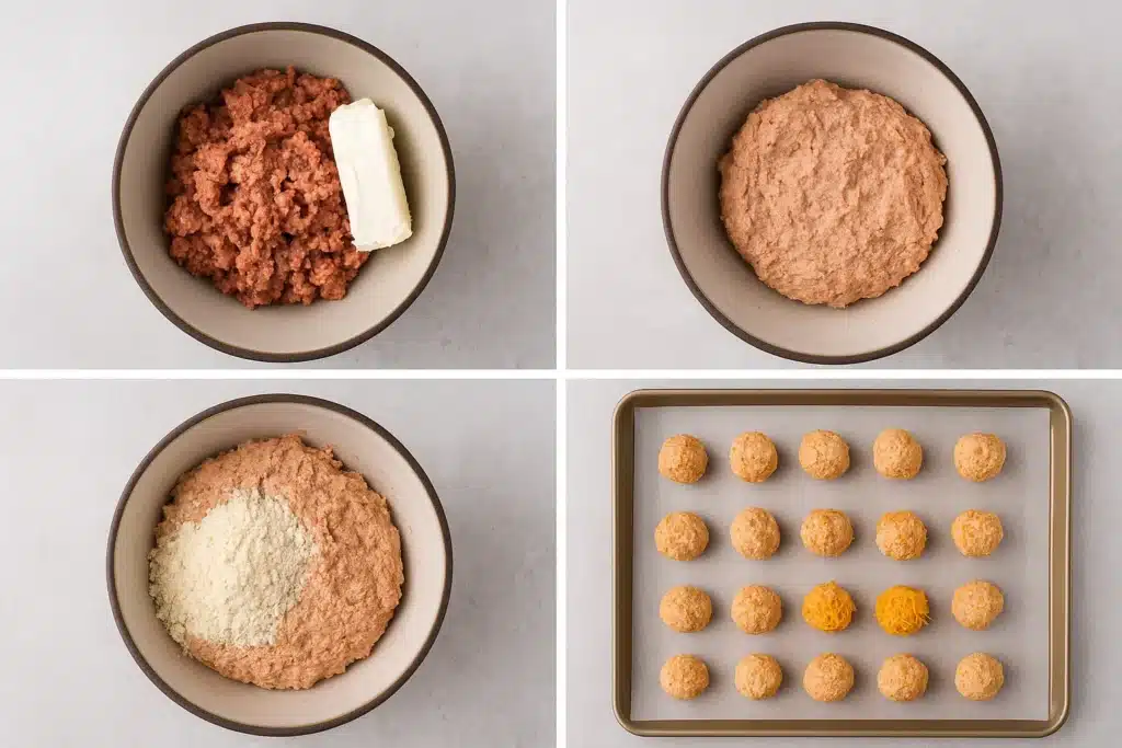 Boulettes de Saucisses au Fromage