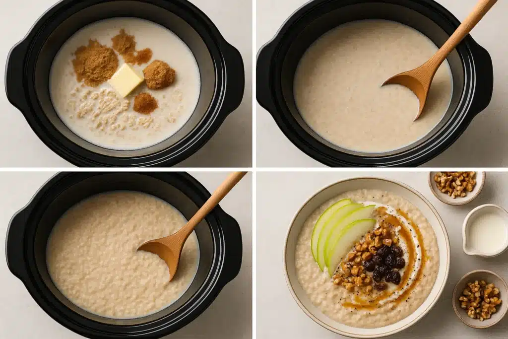 Porridge Pour le Petit Déjeuner Pendant la Nuit
