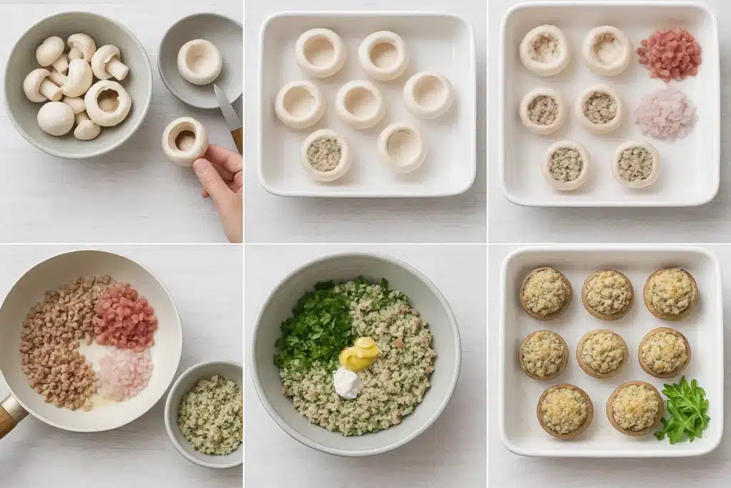 Champignons farcis