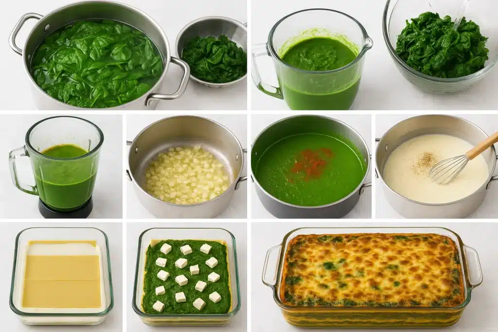 Lasagne au Paneer de Saag