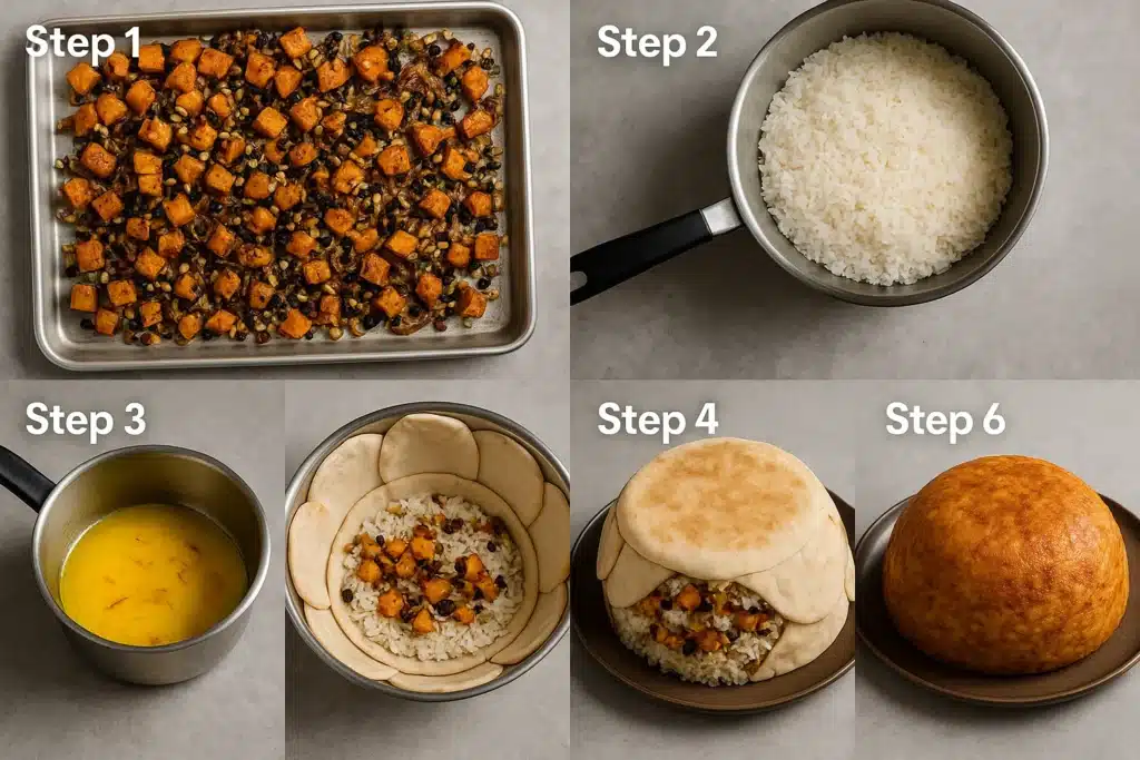 Bombe de Riz et de Courge