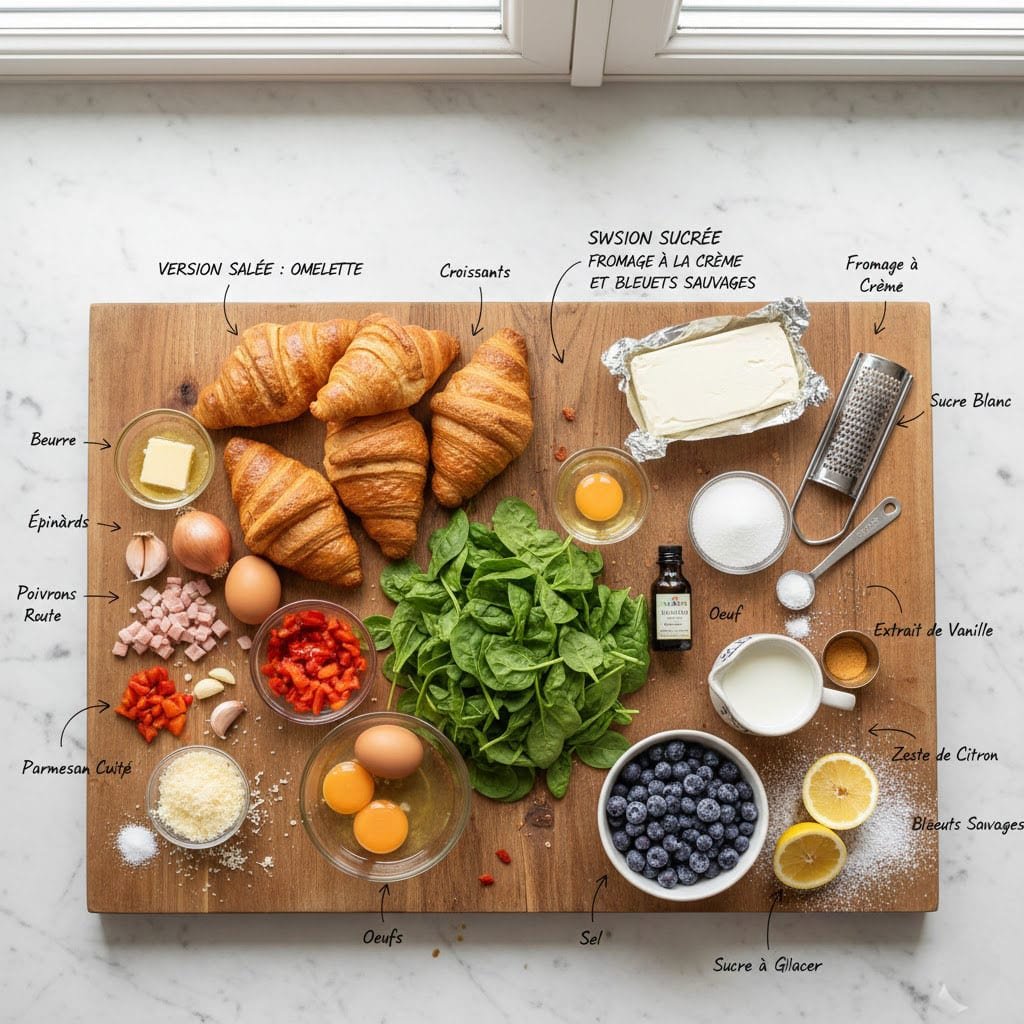 Croissants Déjeuner Tout Garnis