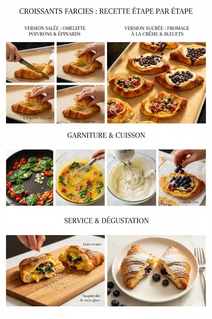 Croissants Déjeuner Tout Garnis